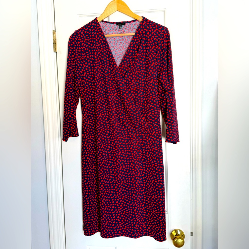 Talbots Heart Half Wrap Dress